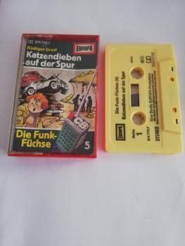 Die Funk Füchse Folge 5 Katzendieben auf der Spur Gelb 515775.7 Europa (Cover von innen minimal bemalt)